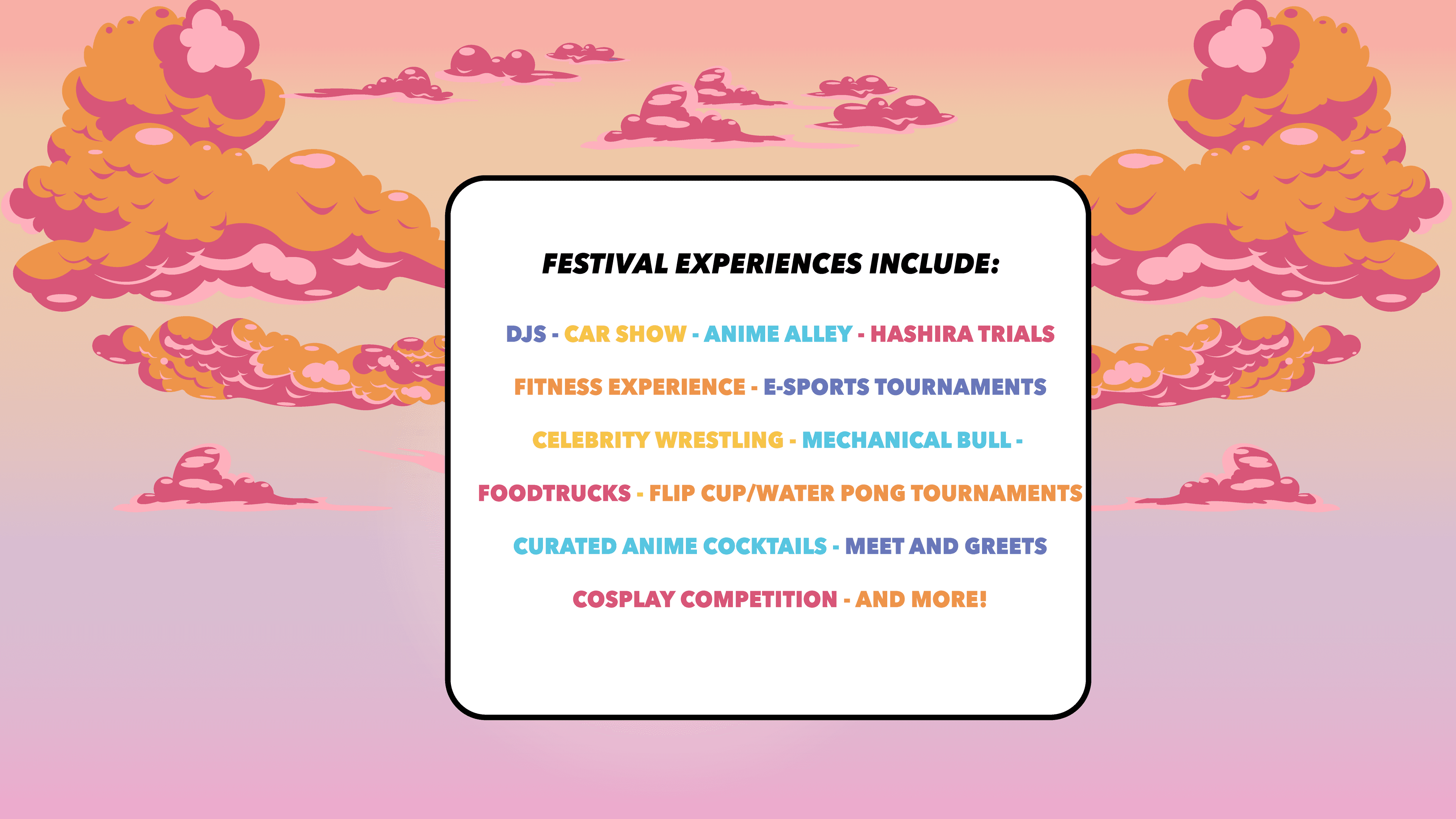 festival experience graphic